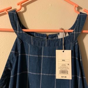 Blue Plaid Sun Dress